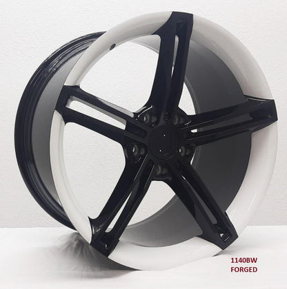 20'' FORGED wheels for PORSCHE â€‹TAYCAN GTS 2022 & UP 20X9/11" 5x130 (White lip)