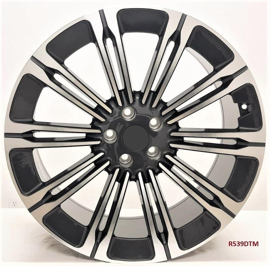 22" wheels for RANGE ROVER FULL SIZE P530 AUTOBIOGRAPHY (2023 MODEL)5x120 22x9.5