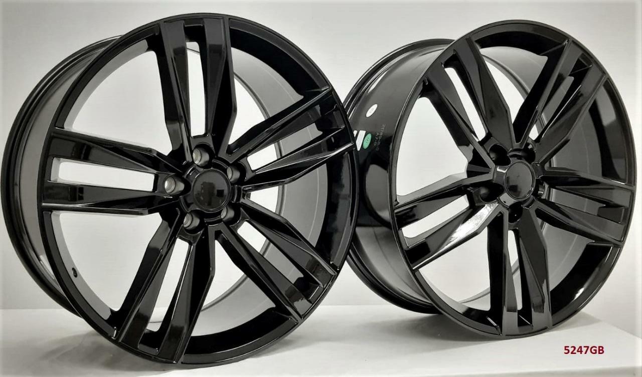 22" WHEELS FOR CHEVY CAMARO LS, SS COUPE 2015-17 (staggered 22x8.5/10") 5x120