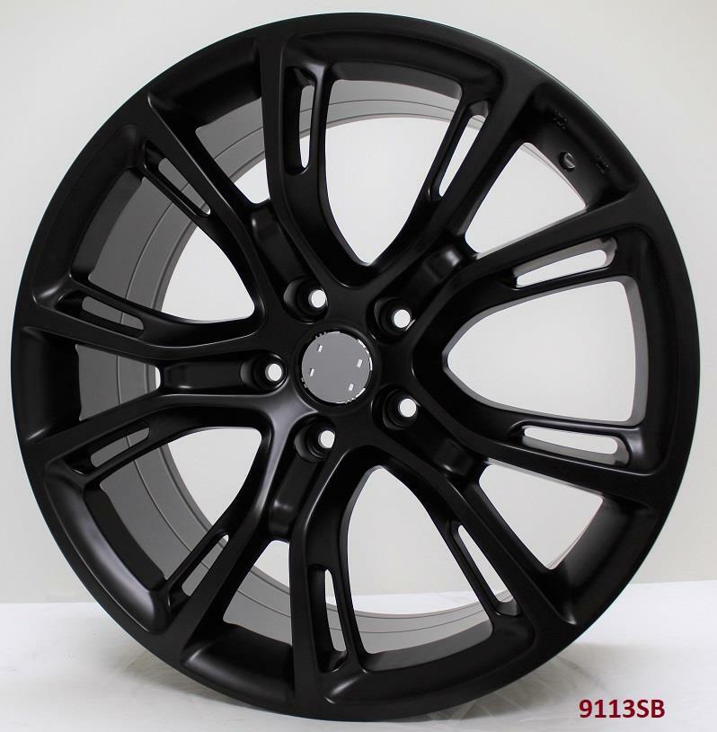 20'' wheels for JEEP GRAND CHEROKEE SRT8 4WD 2006-10 20x9"/20x10" SATIN BLACK