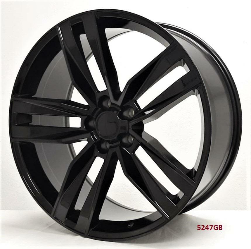 22" WHEELS FOR CHEVY CAMARO LS, SS COUPE 2015-17 (staggered 22x8.5/10") 5x120