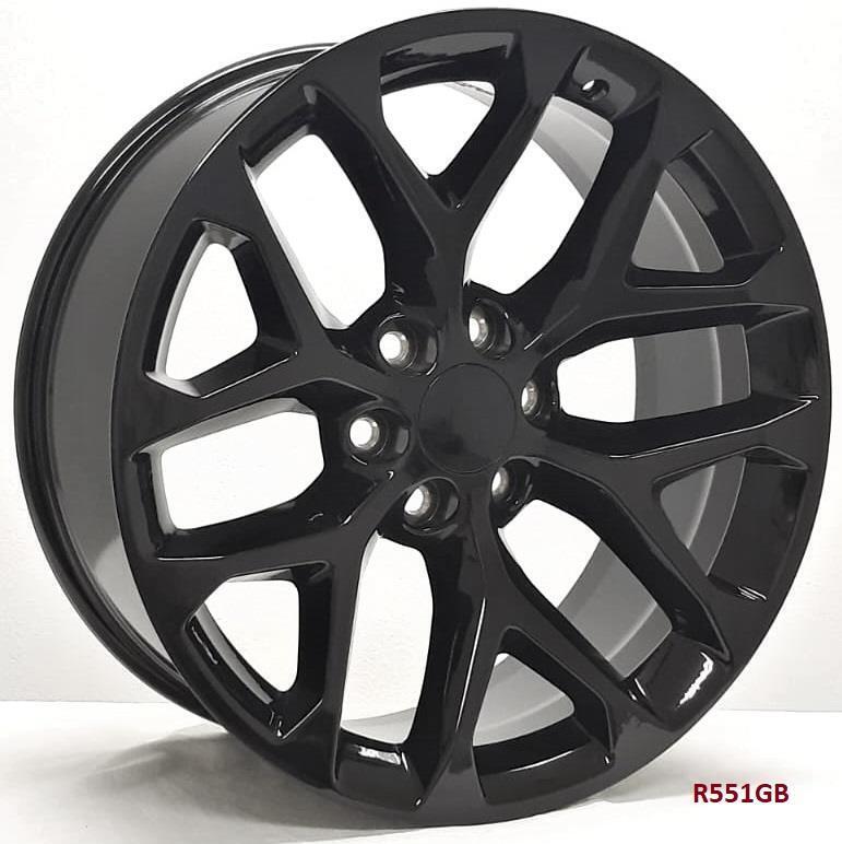 22" WHEELS FOR CHEVY SUBURBAN 2007-20 22x9 6x139.7 (4 wheels)