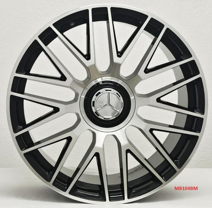 20'' wheels for Mercedes E350 SEDAN RWD 2010-16 (Staggered 20x8.5/9.5")