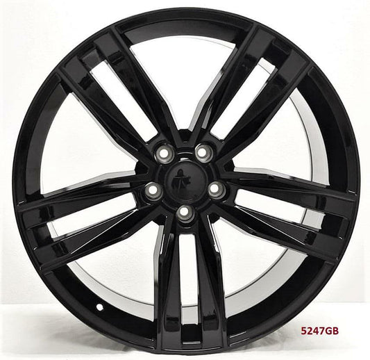 22" WHEELS FOR CHEVY CAMARO LS, LT, SS 2010-15 (staggered 22x8.5/10") 5x120
