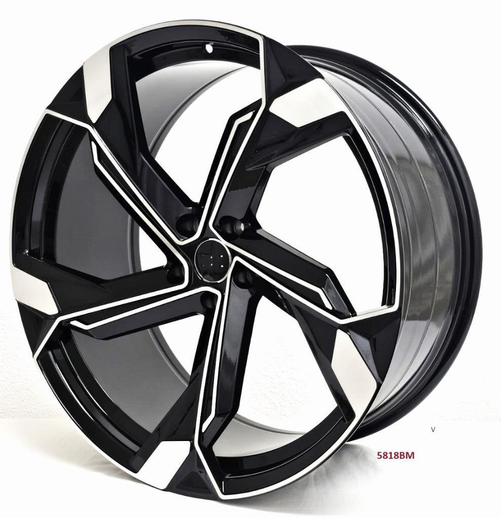 22'' wheels for AUDI Q7 3.0 PREMIUM 2017 & UP 5x112 22x9.5 +25MM