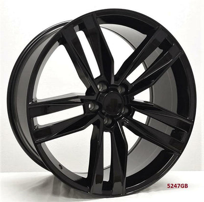 22" WHEELS FOR CHEVY CAMARO LS, LT, SS 2010-15 (staggered 22x8.5/10") 5x120