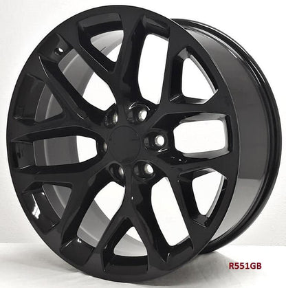 22" WHEELS FOR GMC YUKON, YUKON XL 2007-20 22x9 6x139.7 (4 wheels)