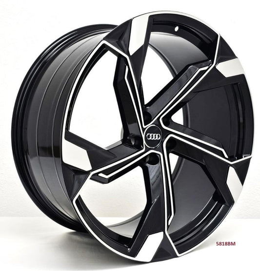 22'' wheels for AUDI Q8 3.0 PRESTIGE 2019 & UP 5x112 22x9.5 +25MM