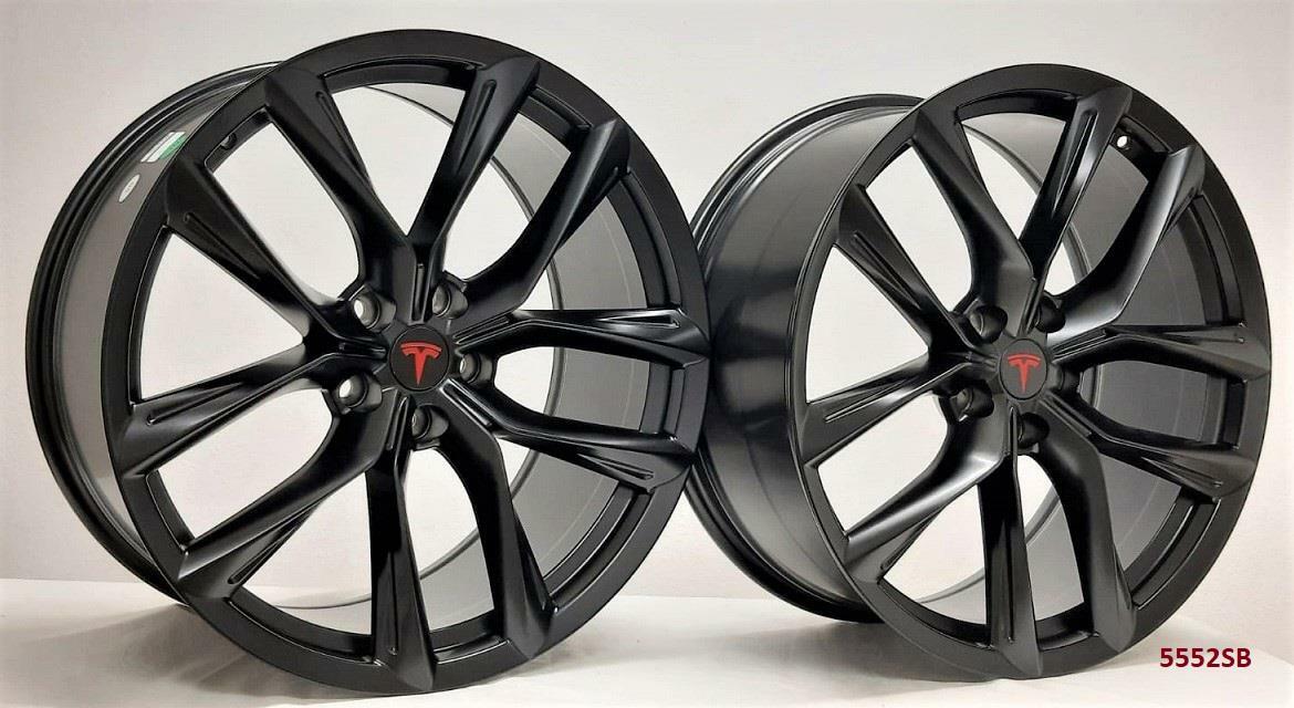 22" wheels fits TESLA MODEL X 75D 2015 & UP  (staggered 22x9"/22x10")