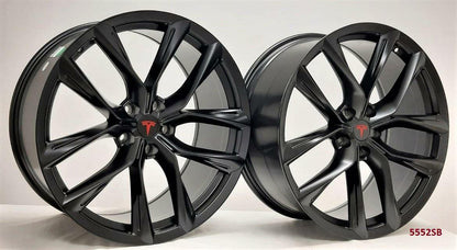 22" wheels fits TESLA MODEL S 85D 2014-15 (staggered 22x9"/22x10")
