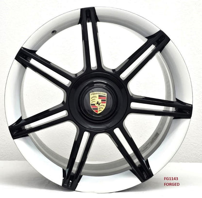 20'' FORGED wheels for PORSCHE TAYCAN 4 CROSS TURISMO 2021&UP 20X9/11" White lip
