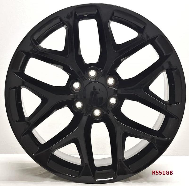22" WHEELS FOR GMC YUKON, YUKON XL 2007-20 22x9 6x139.7 (4 wheels)