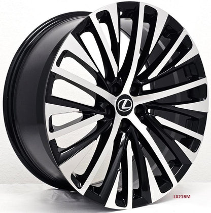 21'' wheels for LEXUS RX350L FWD 5x114.3 21x9"