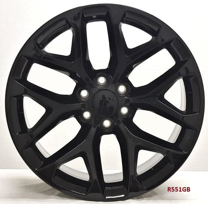 22" WHEELS FOR GMC SIERRA 1500 2007-18 22x9 6x139.7 (4 wheels)