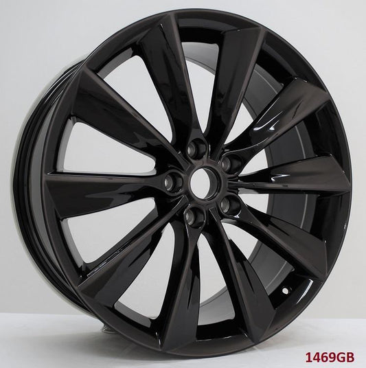 21" wheels fits TESLA MODEL S 85 P85 (staggered 21x8.5"/21x9") PIRELLI TIRES