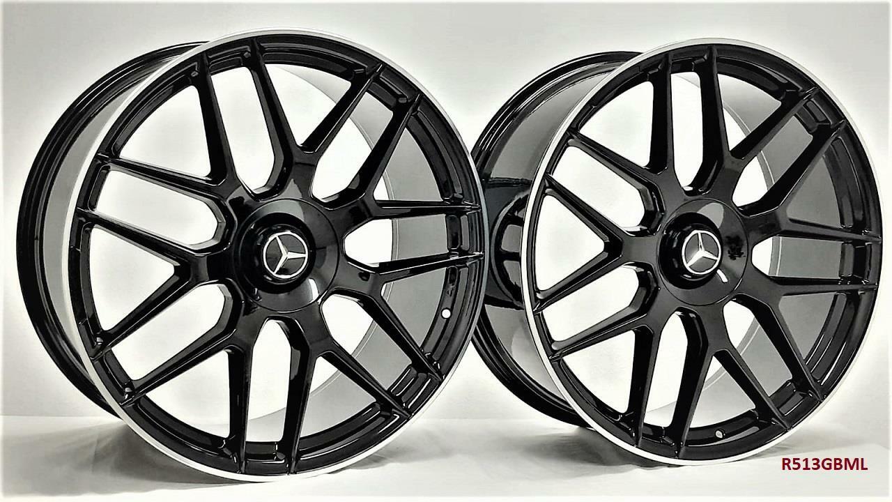 22'' wheels for Mercedes S580 4MATIC SEDAN 2021 & UP staggered (22x9/10")5x112