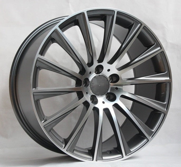 18x8.5/9.5" Staggered Aluminum Wheels R502-TM-18x8.5/9.5-5x112-38/43-66.56 (Set of 4 Wheels)