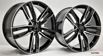 22" WHEELS FOR CHEVY CAMARO LT1 COUPE 2020 & UP stag 22x8.5/10" PIRELLI TIRES