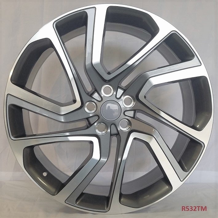 22x9.5" Aluminum Wheels R532-TM-22x9.5-5x120-45-72.56 (Set of 4 Wheels)