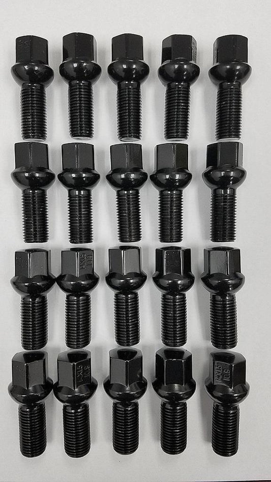 WHEEL LUG BOLTS PORSCHE CAYENNE MACAN PANAMERA CAYMAN BOXSTER 14X1.5 BLACK