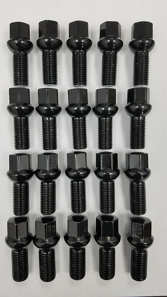 WHEEL LUG BOLTS MERCEDES GLS450, GLE450, GLS580 GLE53 2020 & UP 15X1.25 BLACK