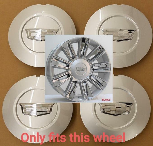 CENTER CAPS FOR CADILLAC ESCALADE PLATINUM WHEELS 540S (4 PIECES)