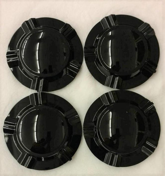 CENTER CAPS BLACK MILANO WHEEL M713-925 4 PIECES