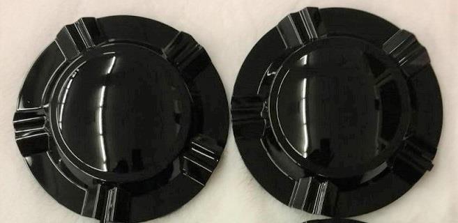 CENTER CAPS BLACK MILANO WHEEL M713-925 2 PIECES