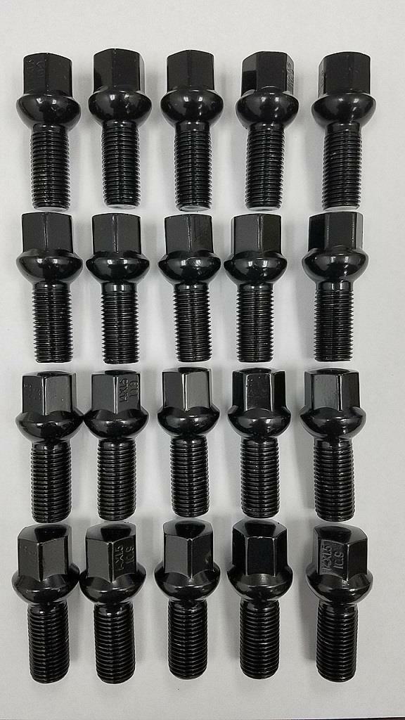 WHEEL LUG BOLTS AUDI Q3, Q5, SQ5, Q7, SQ7, Q8, SQ8 14X1.5 BLACK