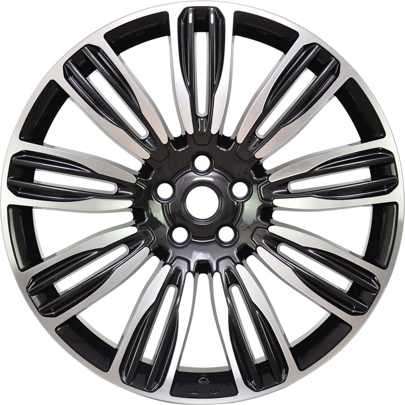 22x9.5" Aluminum Wheels R531-BM-22x9.5-5x120-45-72.56 (Set of 4 Wheels)