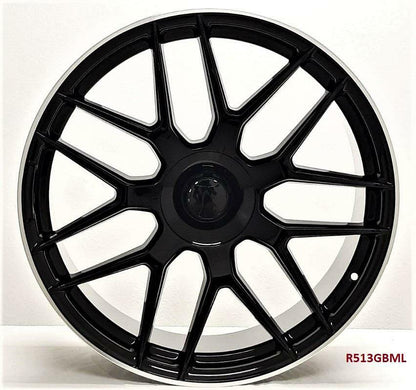 22'' wheels for Mercedes S500 4MATIC SEDAN 2021 & UP staggered (22x9/10")5x112