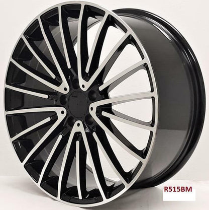 22'' wheels for Mercedes S580 4MATIC SEDAN 2021 & UP staggered(22x9/10.5")5x112