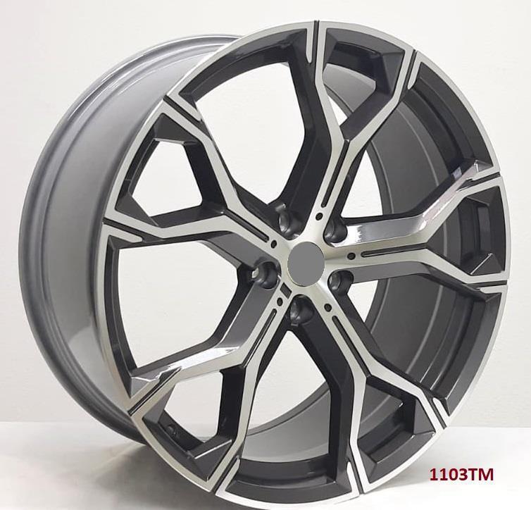 22'' wheels for BMW X5 X Drive 50i 2019 & UP (22x9.5/10.5") 5x112