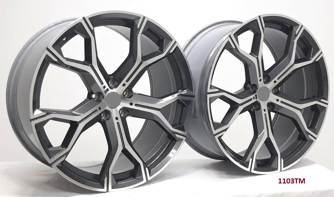 22'' wheels for BMW X5 S Drive 40i 2020 & UP (22x9.5/10.5") 5x112