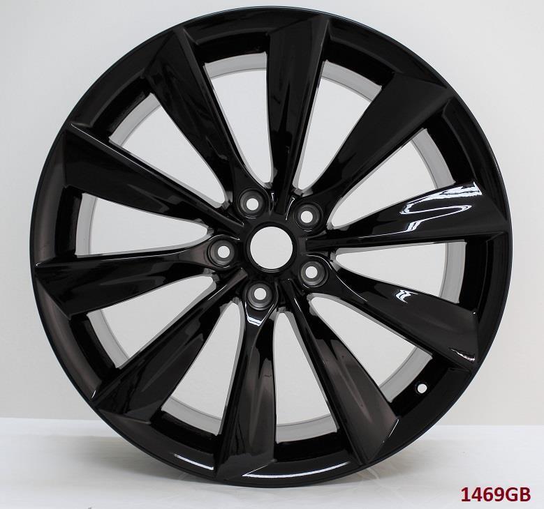 22'' wheels for TESLA MODEL X 90D P90D (staggered 22x9"/22x10") PIRELLI TIRES