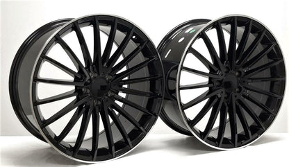 22'' wheels for Mercedes S580 4MATIC SEDAN 2021 & UP (staggered 22x9/10.5")5x112